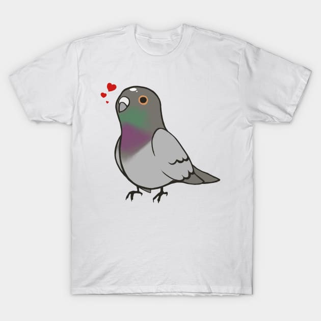 Pigeon 1 T-Shirt by Shemii